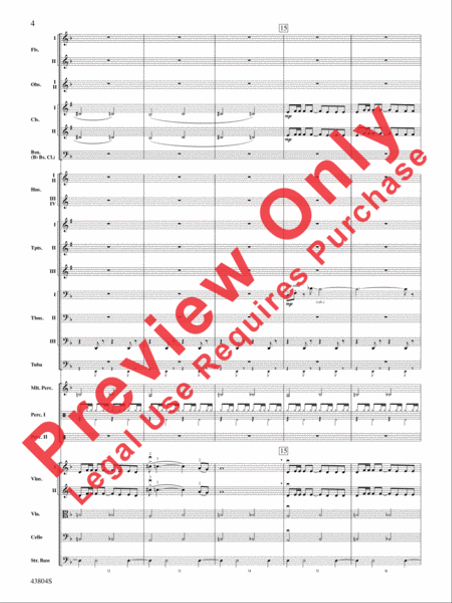 James Bond Theme Full Orchestra scores gallery preview page 5