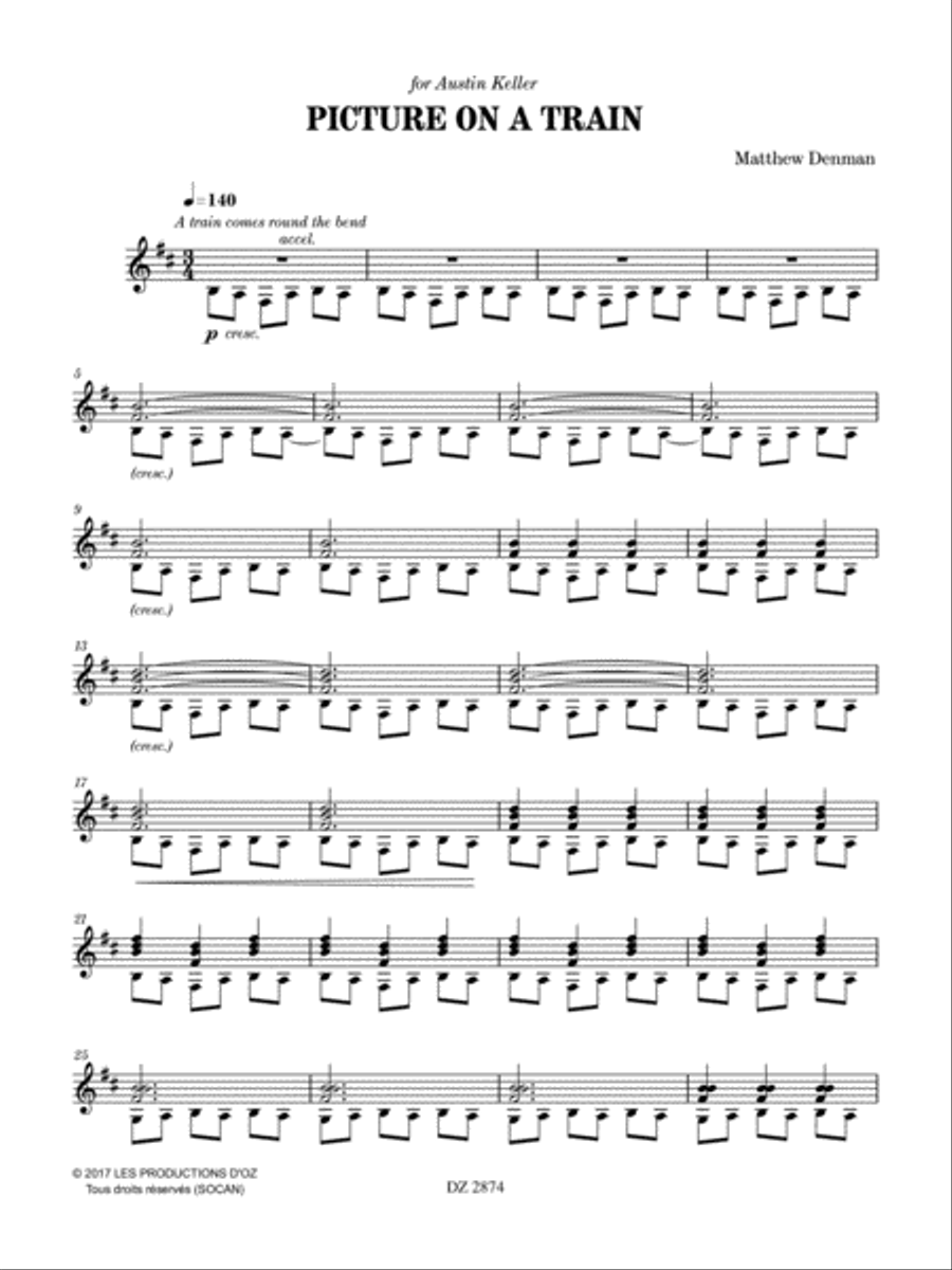 Picture on a Train Picture on a Train Classical Guitar scores gallery preview page 3