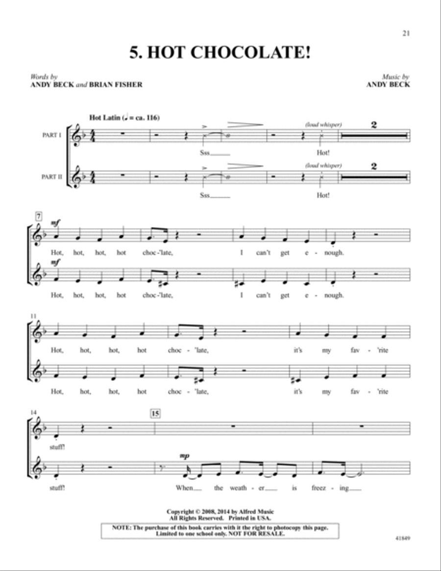 Bring On the Snow! - SoundTrax CD (CD only) 2-Part scores gallery preview page 5