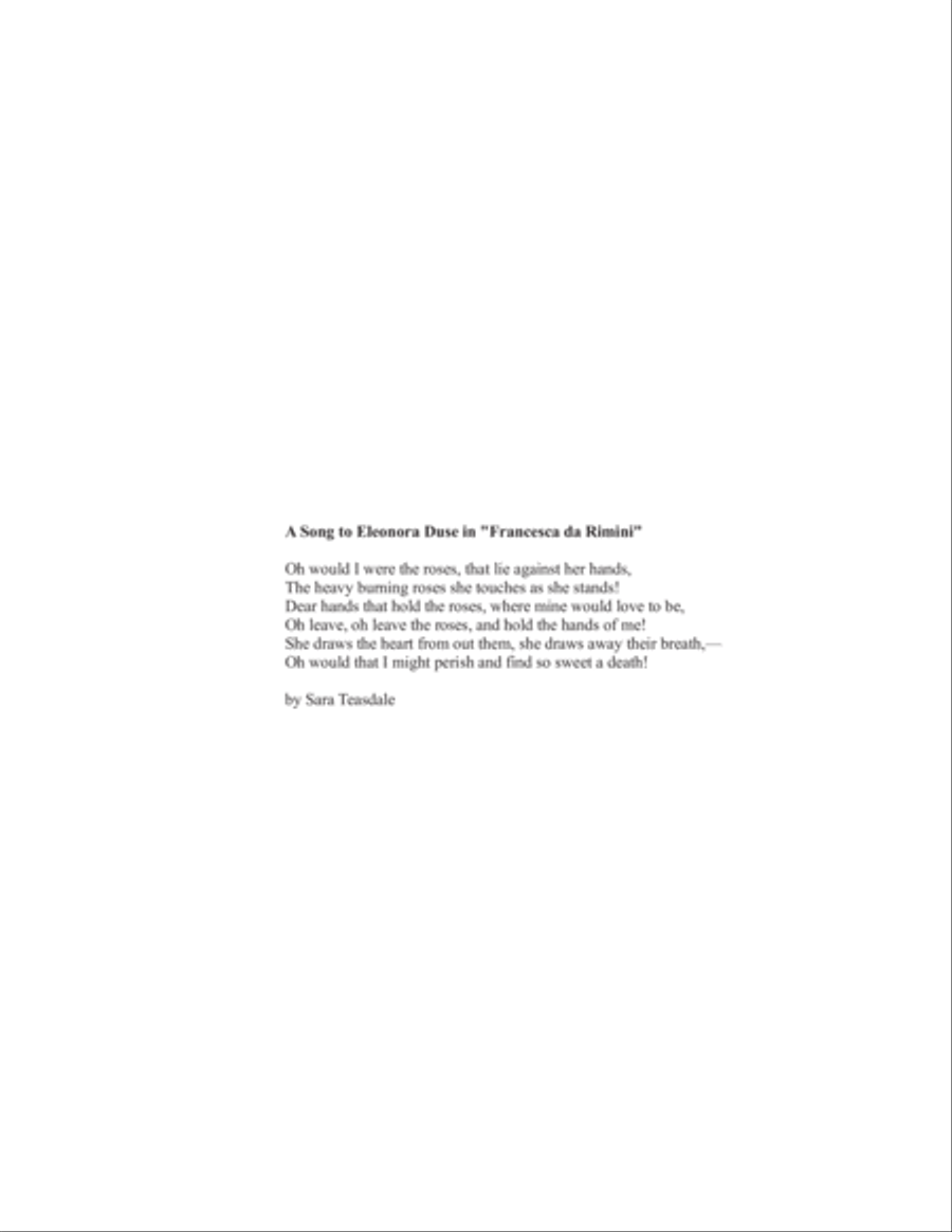 Oh Would I Were the Roses Divisi scores gallery preview page 2