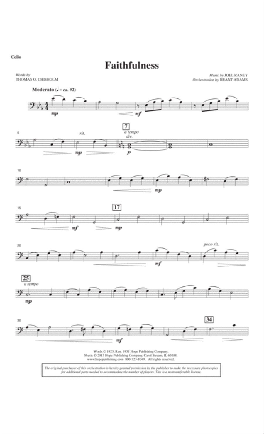 Faithfulness 4-Part scores gallery preview page 63