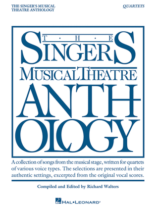Book cover for Singer's Musical Theatre Anthology - Quartets