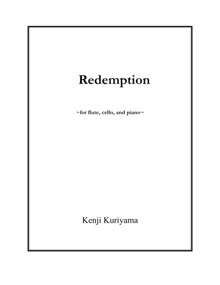 Redemption for flute, cello, and piano. image number null