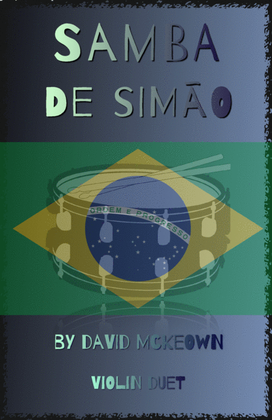 Book cover for Samba de Simão, for Violin Duet
