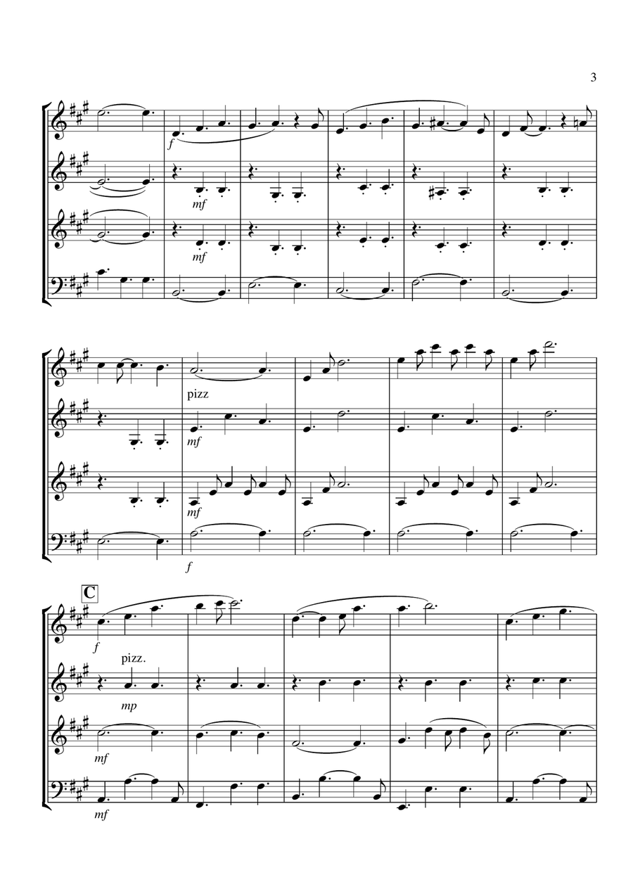 The Rainbow Connection String Quartet scores gallery preview page 3
