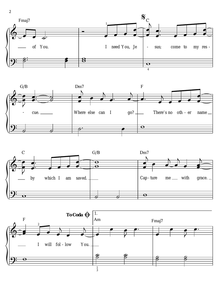 Rescue Easy Piano scores gallery preview page 2