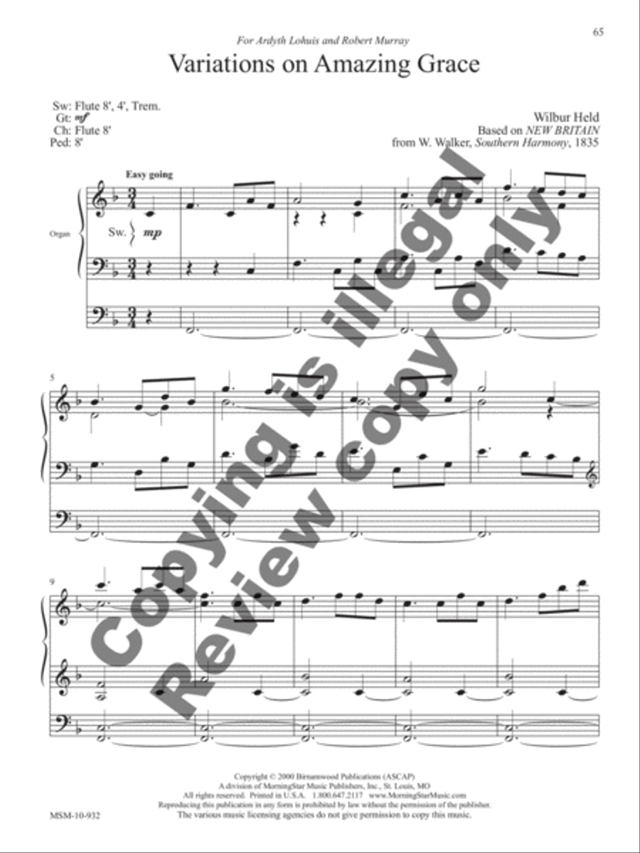 The Wilbur Held Organ Collection: A Centenary Edition Organ scores gallery preview page 22