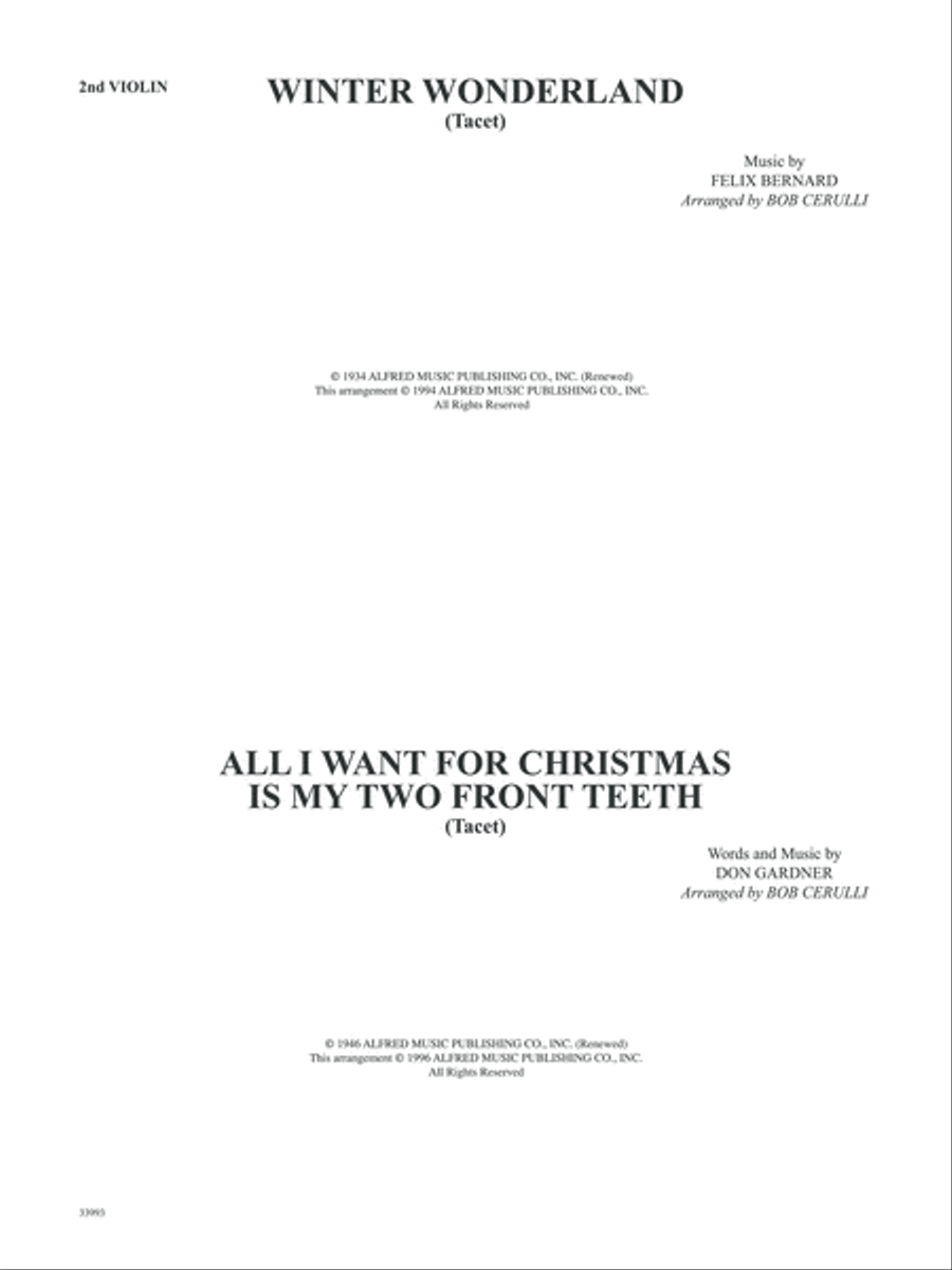 Classics for a Christmas Pops, Level 1: 2nd Violin String Orchestra scores gallery preview page 1