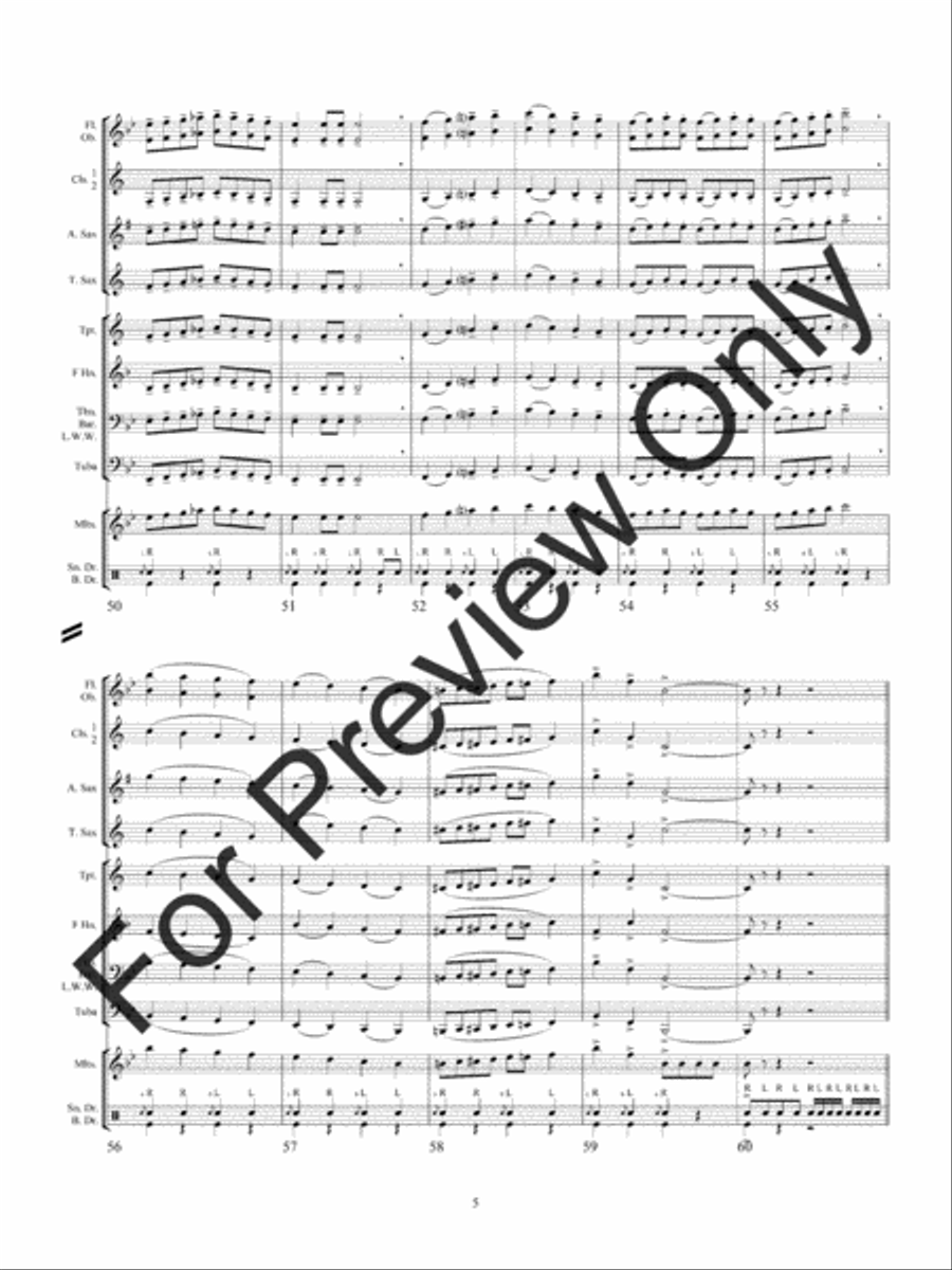 Wise Warm -Ups For School Band Concert Band scores gallery preview page 10