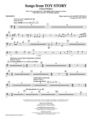 Songs from Toy Story (Choral Medley) (arr. Mac Huff) - Trombone