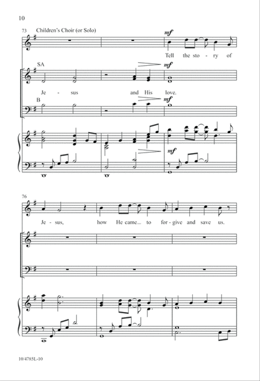 Tell the Story of Jesus 3-Part scores gallery preview page 10