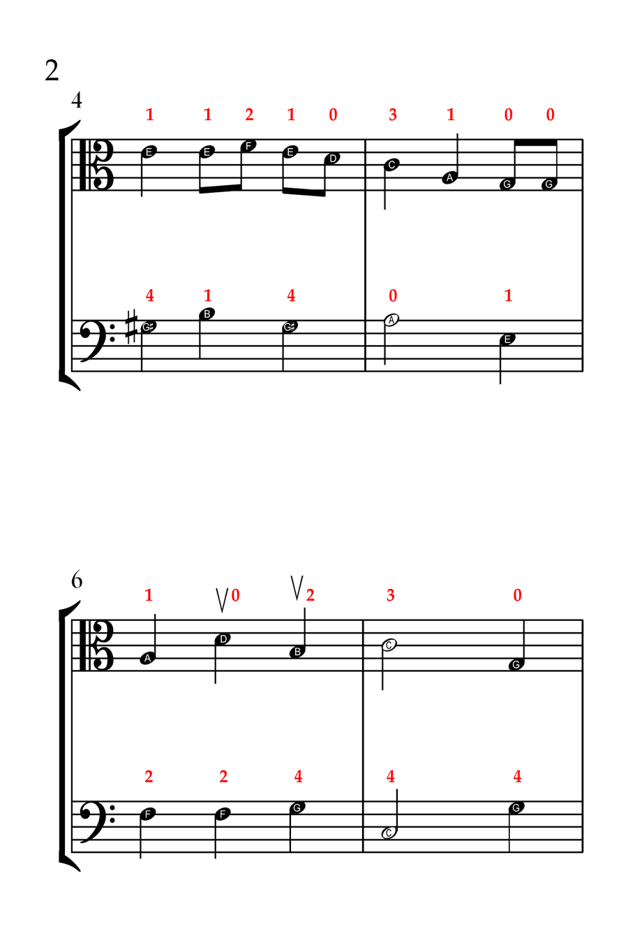 We Wish You a Merry Christmas (VIOLA AND CELLO - EASY LEVEL) String Duet scores gallery preview page 3