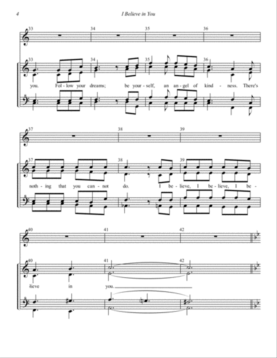 I Believe In You SSAA scores gallery preview page 4