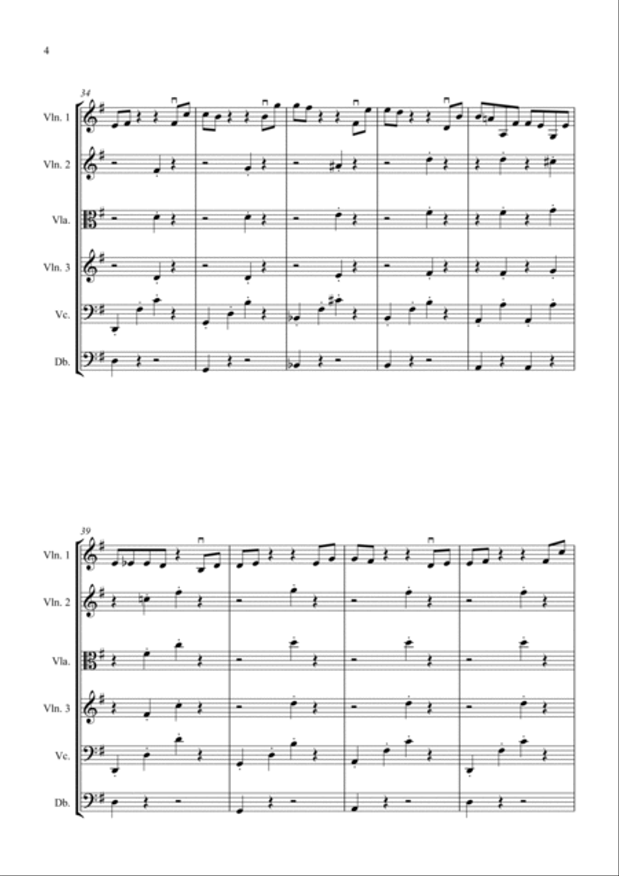 Dance of the Hours for String Orchestra String Orchestra scores gallery preview page 4