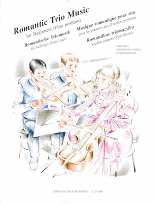 Book cover for Romantic Trio Music for Beginners – First Position