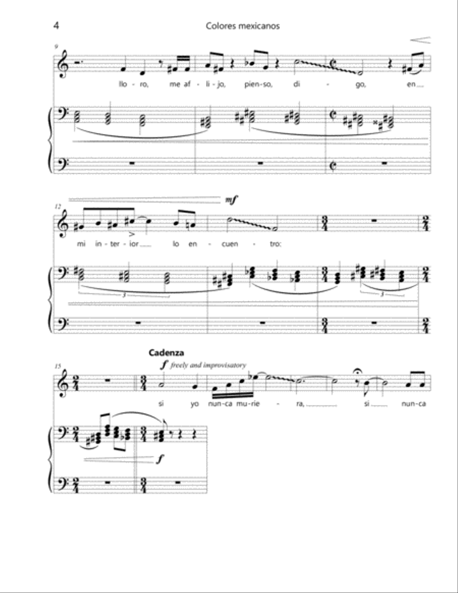 Si yo nunca desapareciera (HIGH VOICE) High Voice scores gallery preview page 4