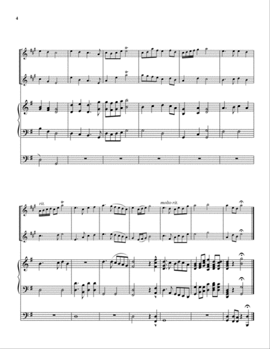 4 Mjestic Hymns Brass Duet scores gallery preview page 4
