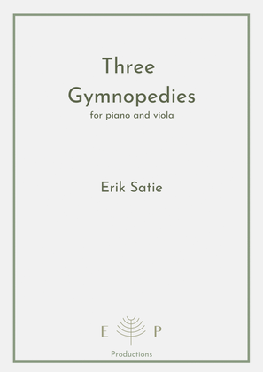 Three Gymnopedies for viola and piano