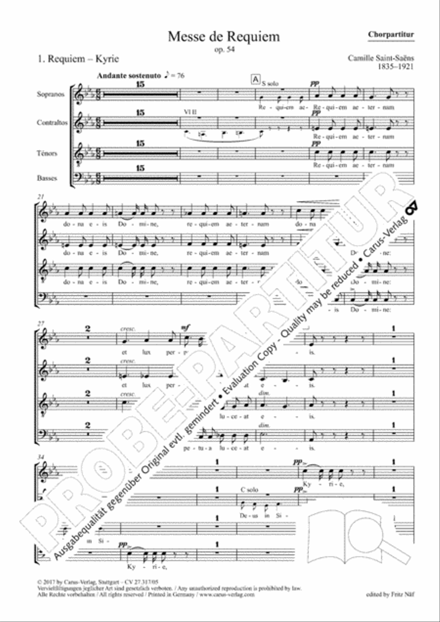Messe de Requiem 4-Part scores gallery preview page 3