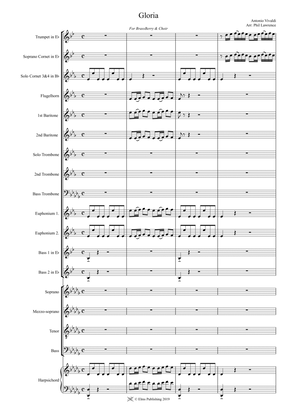 Vivaldi Gloria 1st move for brass band & Choir