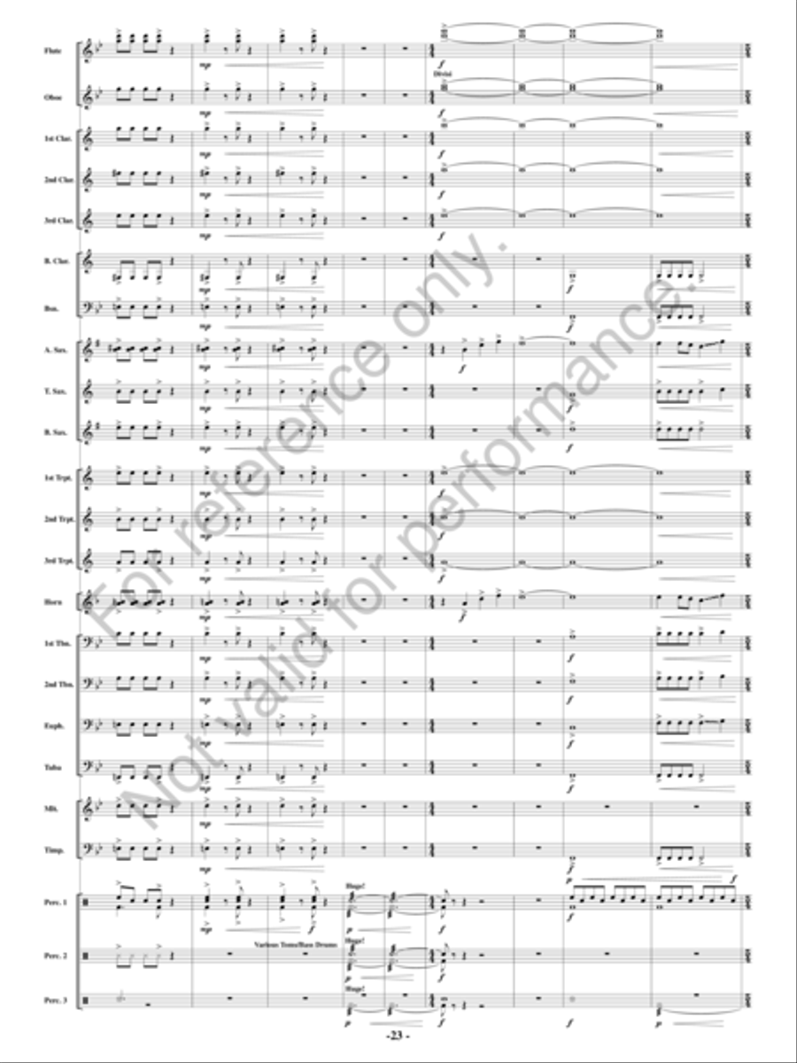 Full Throttle Concert Band scores gallery preview page 22