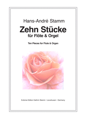 Book cover for Ten pieces for flute & organ
