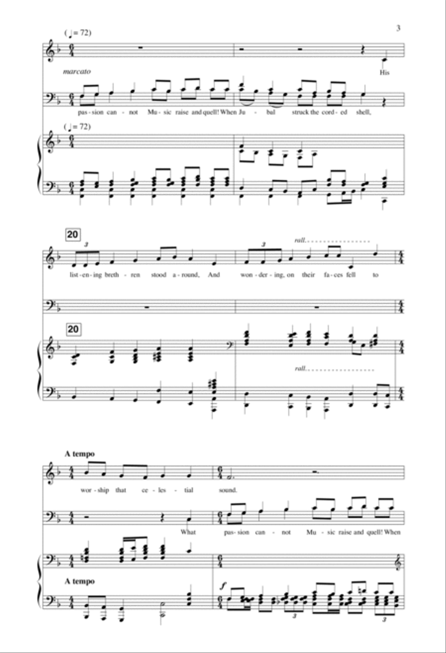 Ode To Music 4-Part scores gallery preview page 3