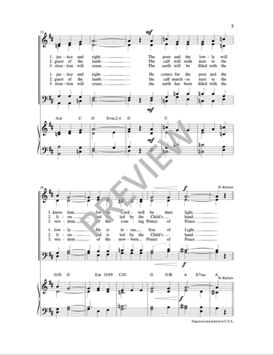 Proclaim the Joyful Message / Cry Out With Joy and Gladness 4-Part scores gallery preview page 8