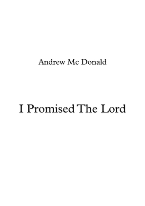 I Promised The Lord
