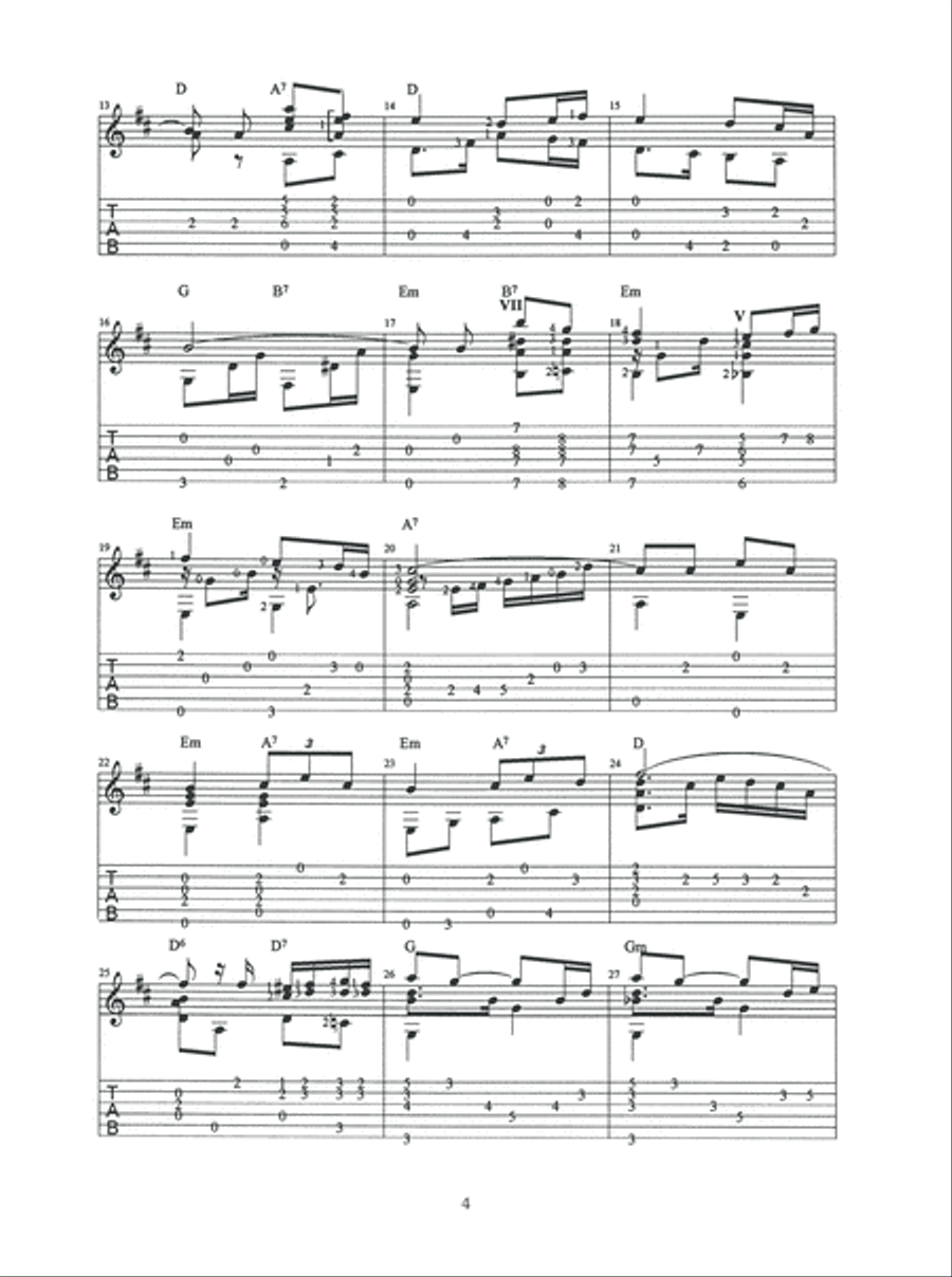French Tangos for Guitar Fingerpicking Guitar scores gallery preview page 5