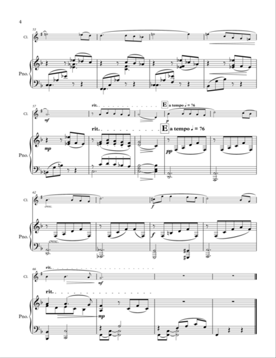 Mai Clarinet Solo scores gallery preview page 4