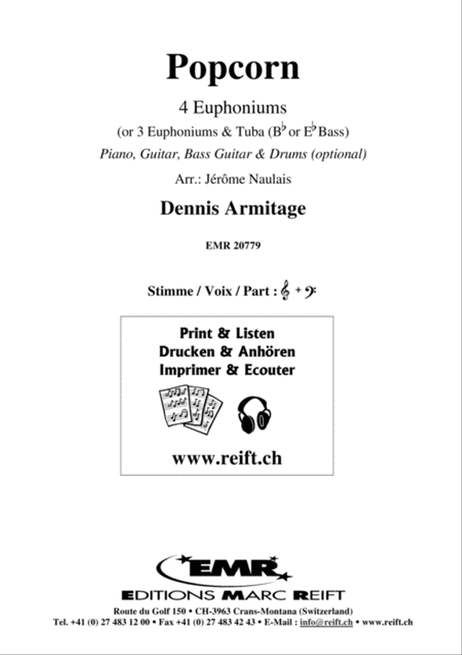 Popcorn Euphonium Quartet scores gallery preview page 2