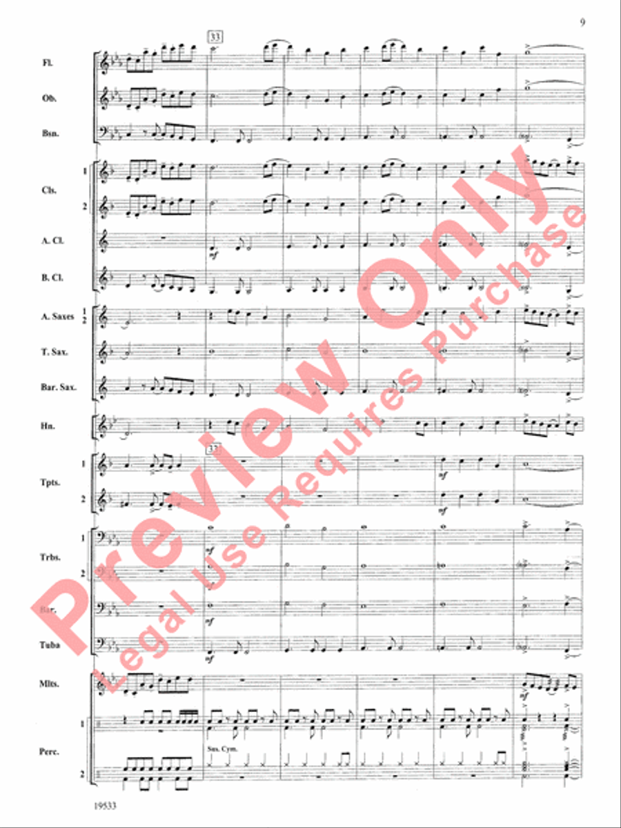 Fiero Concert Band scores gallery preview page 10