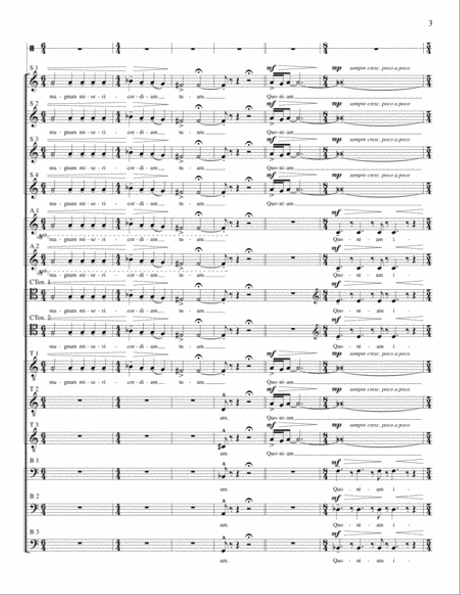 Miserere Mei, Deus A Cappella scores gallery preview page 5