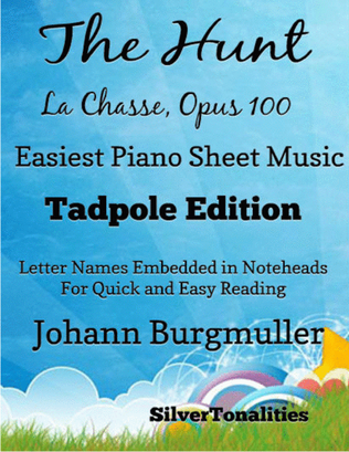 Book cover for The Hunt Opus 100 Number 9 Easiest Piano Sheet Music
