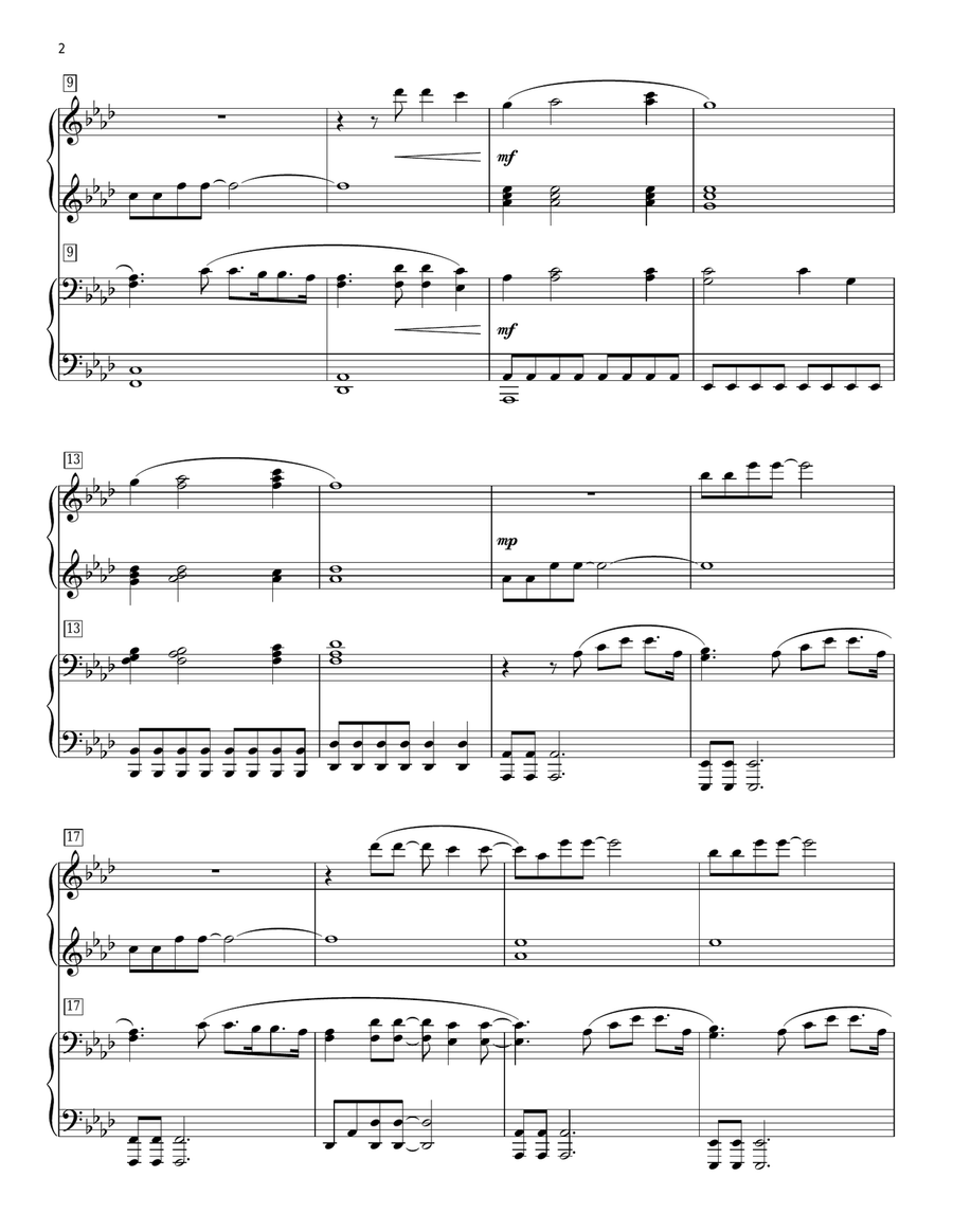 Forever (We Sing Hallelujah) (arr. Phillip Keveren) 1 Piano, 4-Hands scores gallery preview page 2
