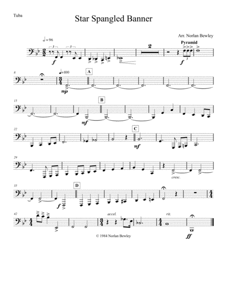 Star Spangled Banner - Brass Quintet image number null