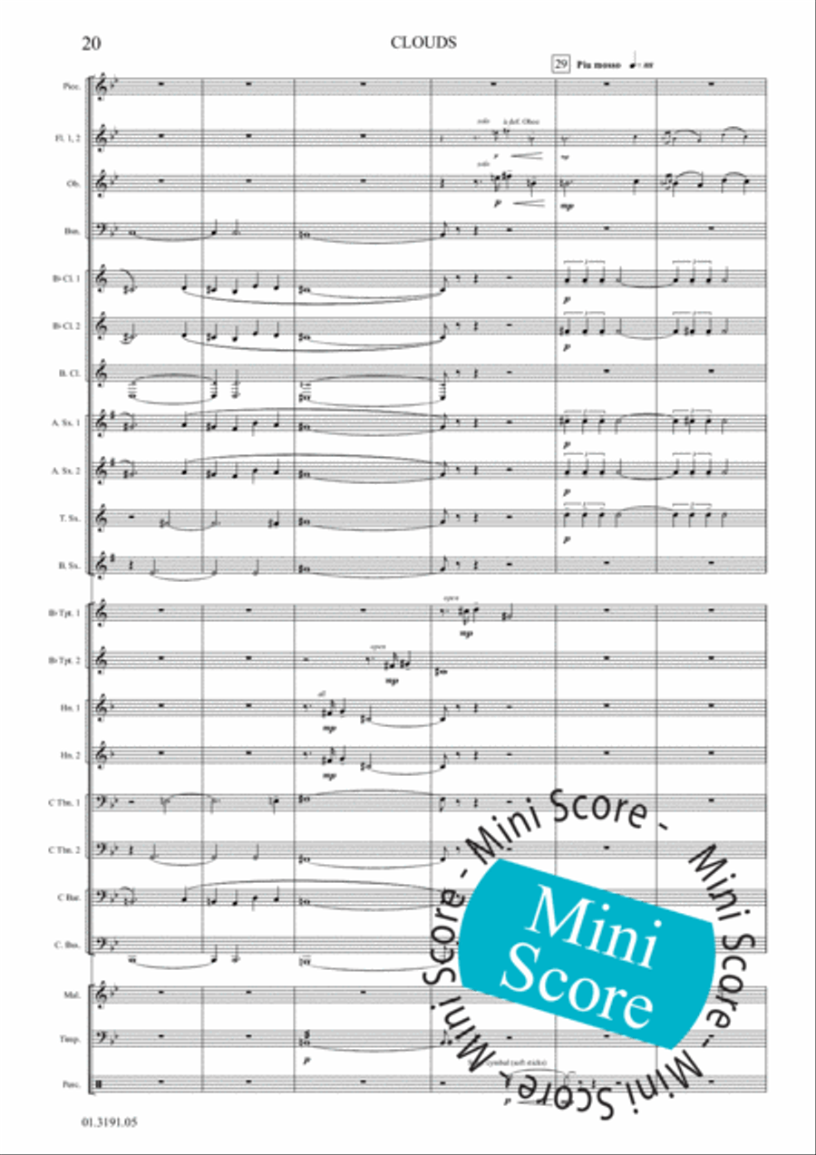 Clouds Clouds Concert Band scores gallery preview page 26