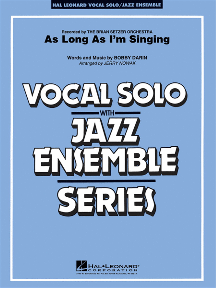 As Long As I'm Singin' Jazz Ensemble scores gallery preview page 1