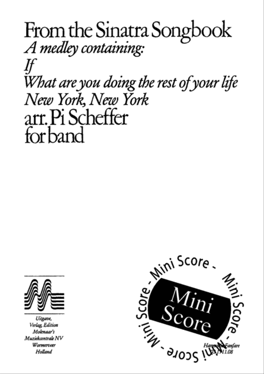 From the Sinatra Song Book Concert Band scores gallery preview page 3