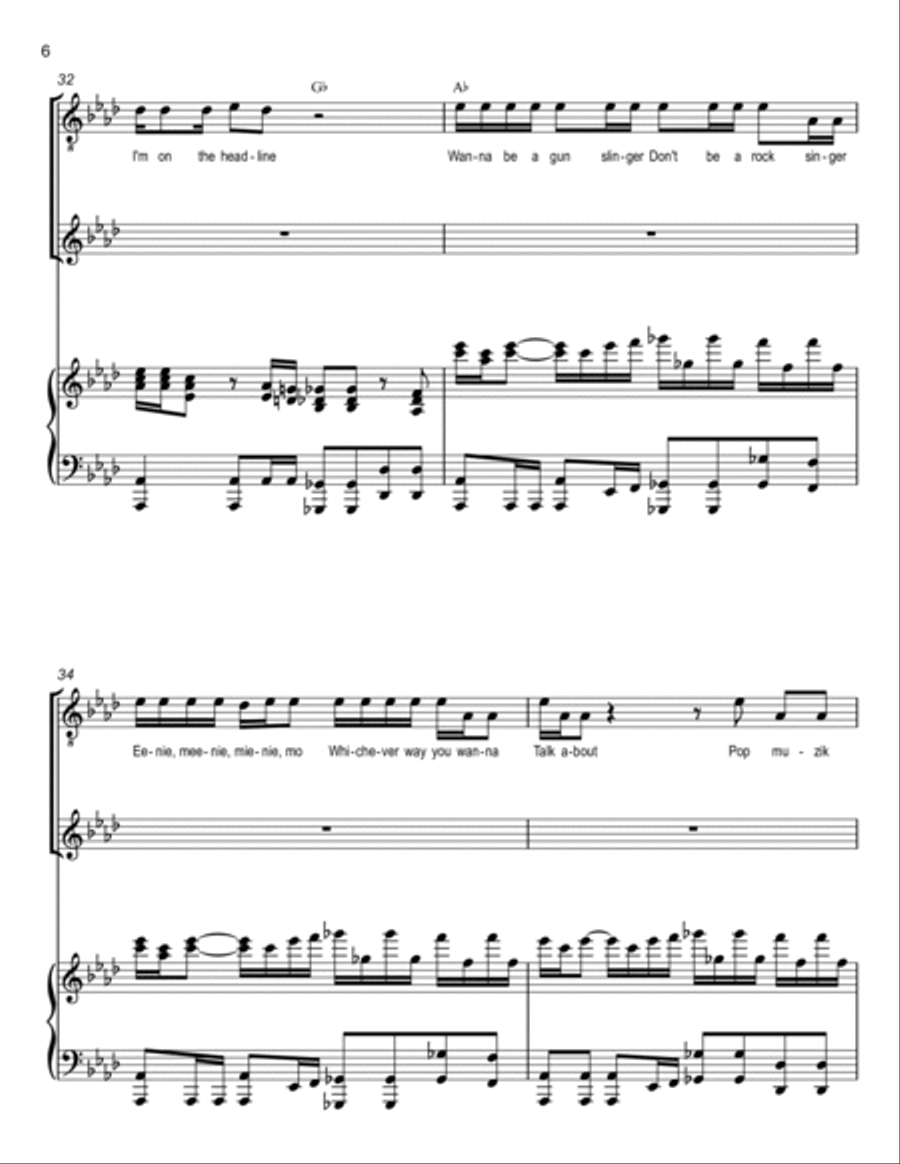 Pop Muzik Voice scores gallery preview page 6