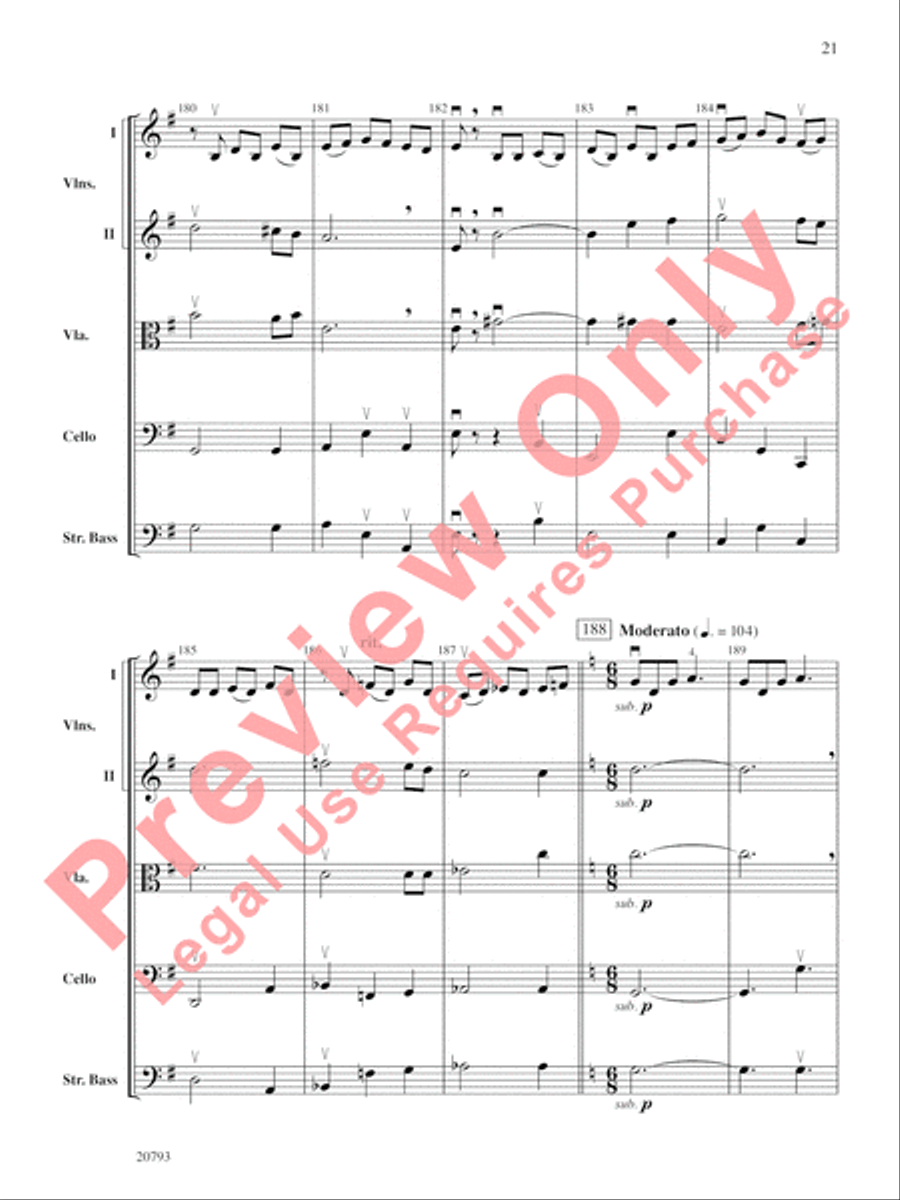 The Idylls of Pegasus String Orchestra scores gallery preview page 22