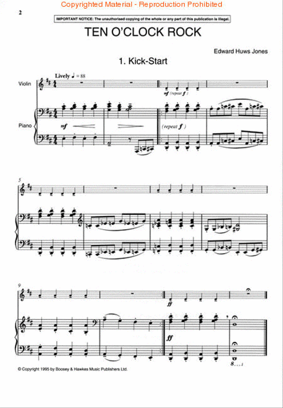 Ten O'Clock Rock Piano Accompaniment scores gallery preview page 2