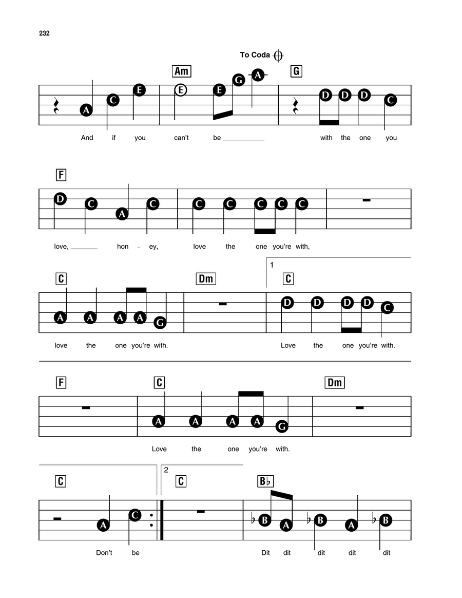 Love The One You're With Love The One You're With Electronic Keyboard scores gallery preview page 3