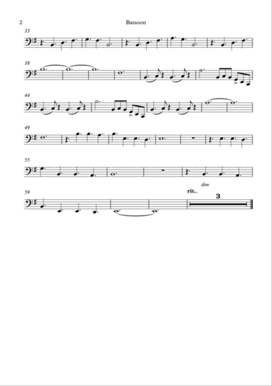 Downton Abbey (theme) Bassoon scores gallery preview page 4