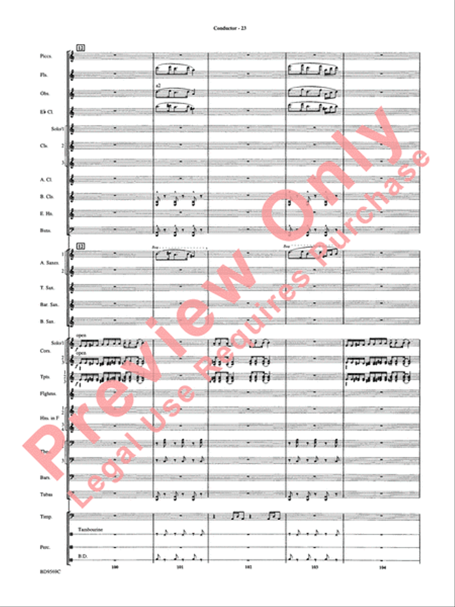 Jericho Jericho Concert Band scores gallery preview page 28
