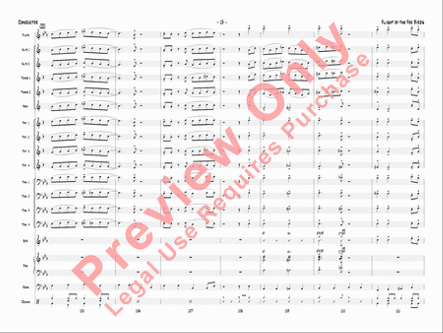 Flight of the Foo Birds Jazz Ensemble scores gallery preview page 16