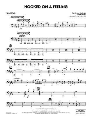Book cover for Hooked On A Feeling (arr. Rick Stitzel) - Trombone 2