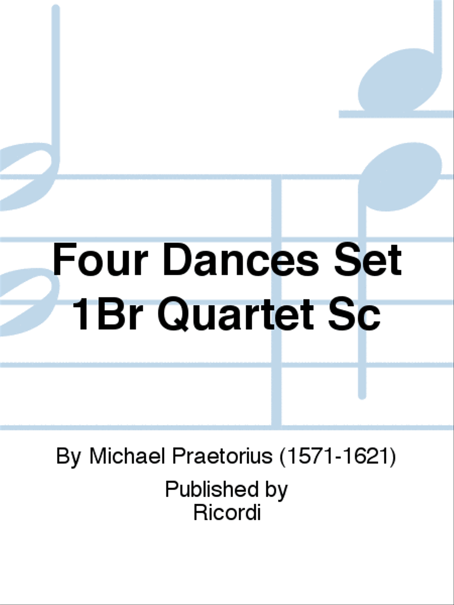 Four Dances Set 1Br Quartet Sc Score scores gallery preview page 1