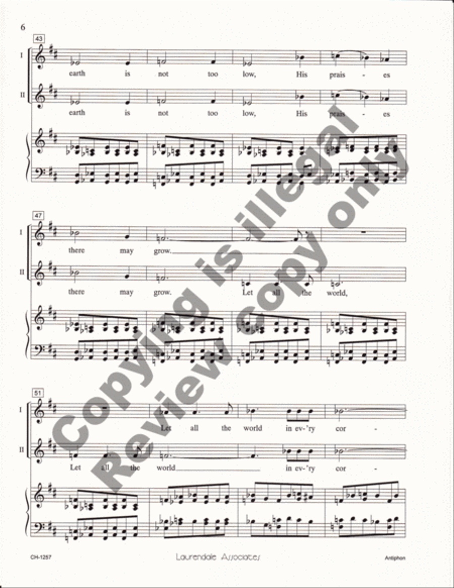 Antiphon Antiphon 2-Part scores gallery preview page 12